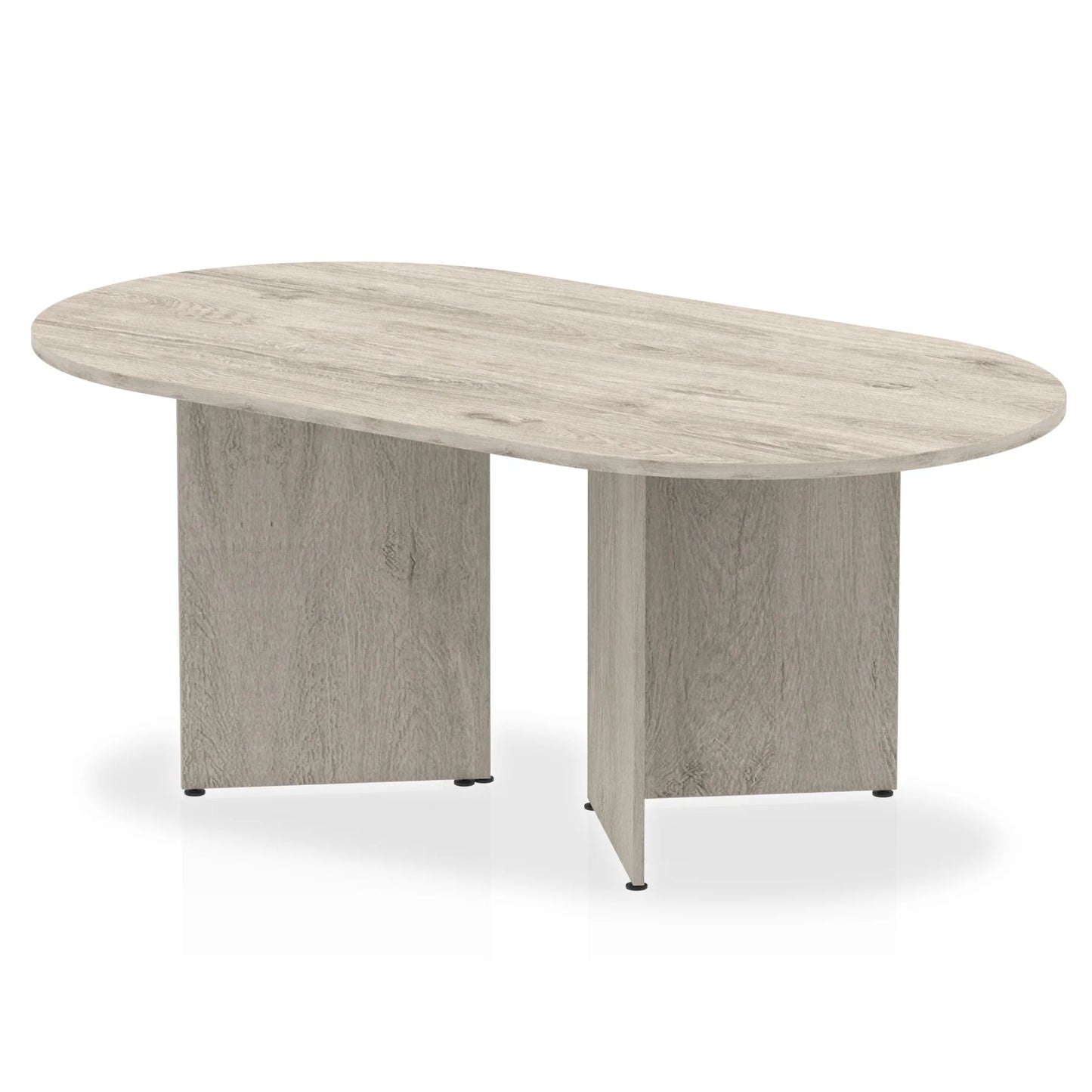 1800x1000mm Impulse Freestanding Boardroom Table Grey Oak