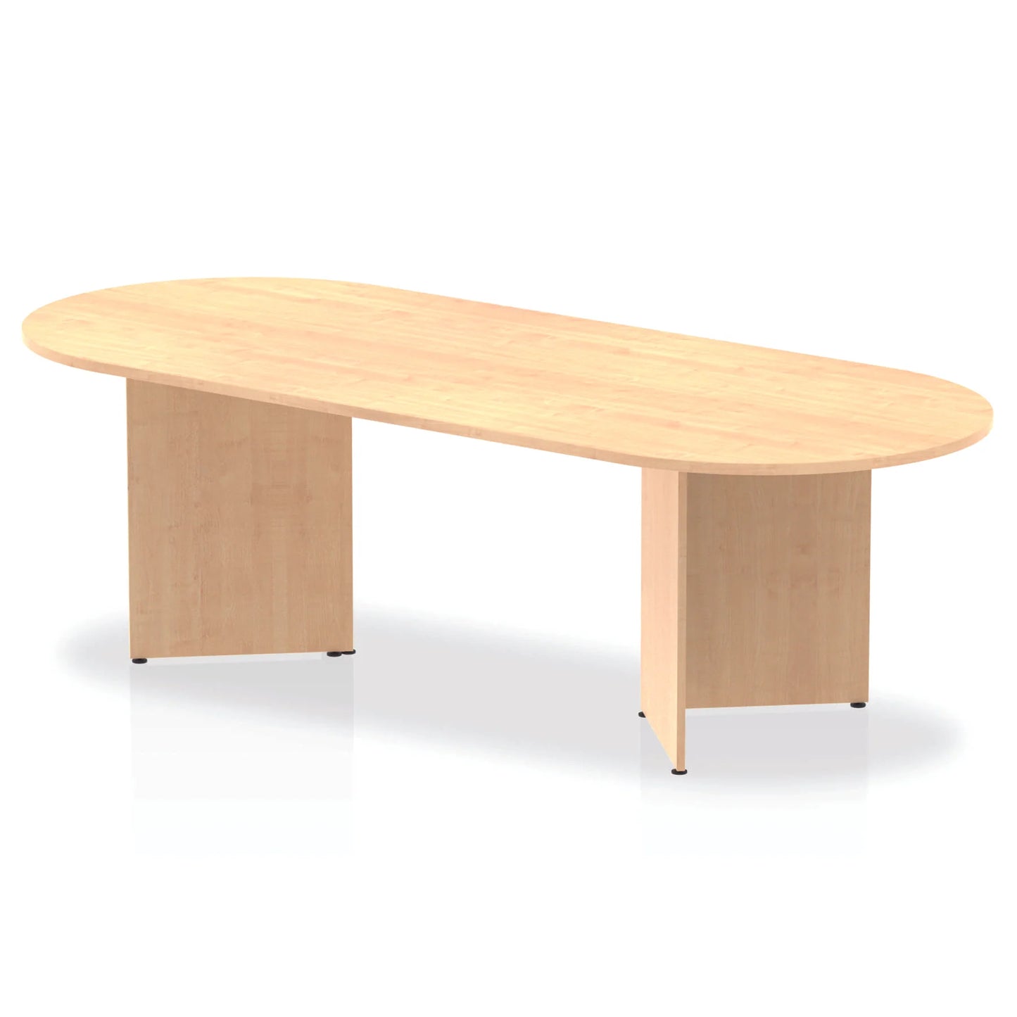 2400x1000mm Impulse Freestanding Boardroom Table Maple