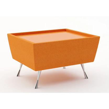 Manhattan Small Table with Glass Top (Many Fabric Colours Available)