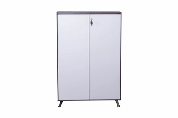 Nero 1200mm High Executive Double Door Cupboard Anthracite