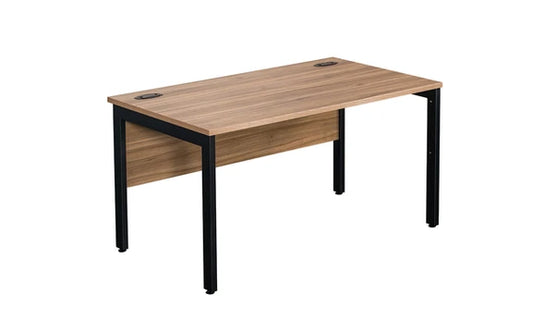 1200x800mm Bench Desk American Black Walnut Top Black Legs