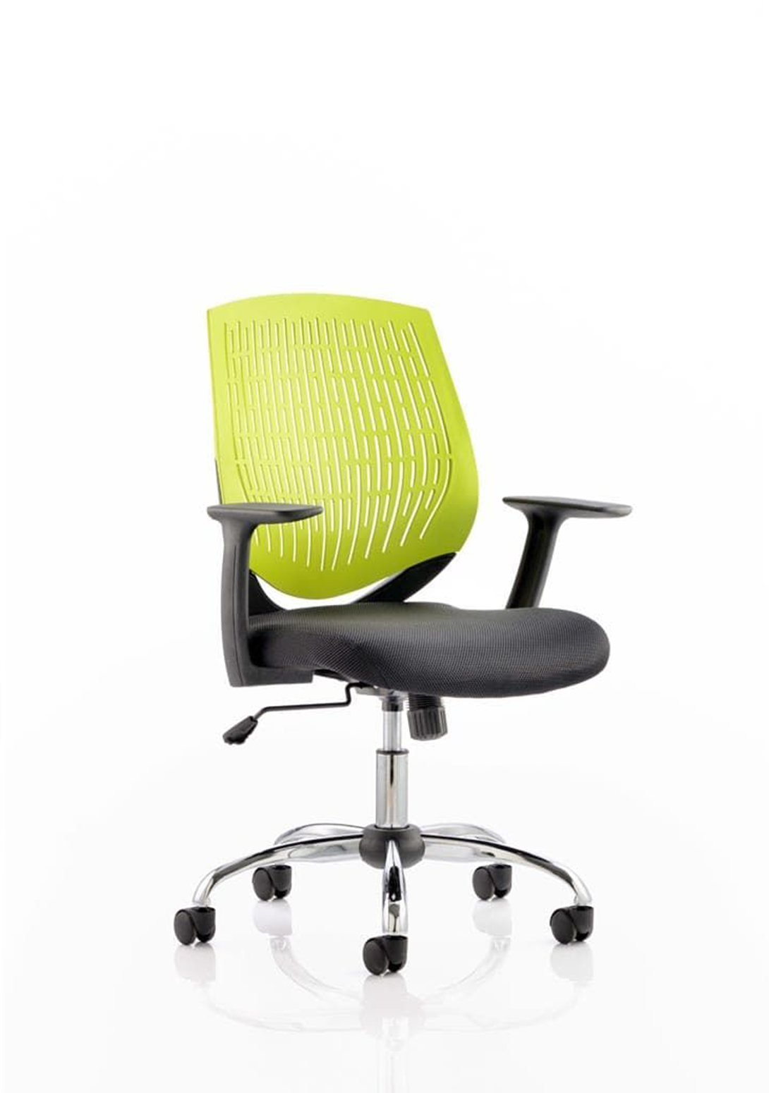 Dura Medium Back Operator Office Chair, Height Adj Arms Green D.S.