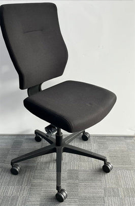 High Back Operators Chair Black (used)