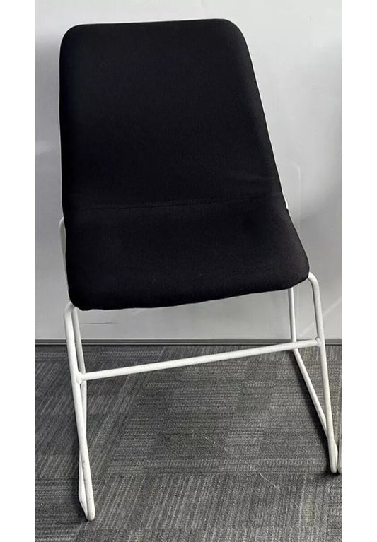*SALE* NaughtOne Viv Meeting Chair Black with White Frame (used)