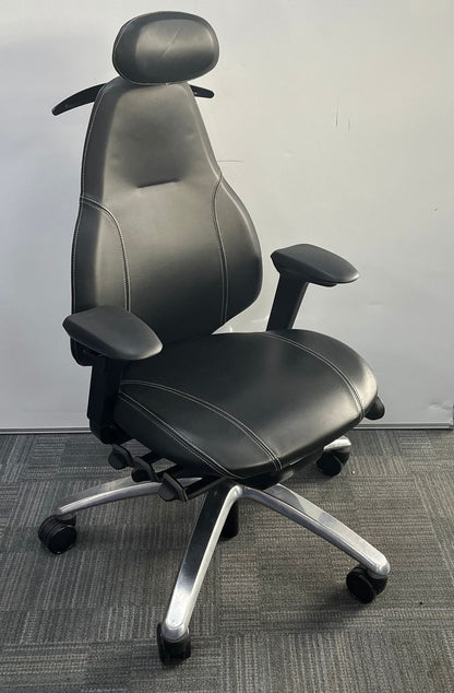 RH Mereo 220 High Back Ergonomic Leather Office Chair (used)