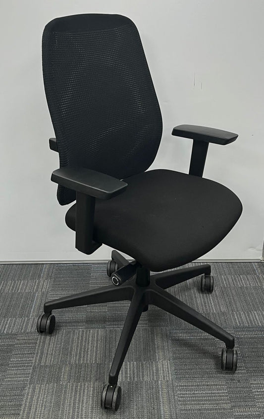 Interstuhi Mesh Back Operators Armchair Black (used)