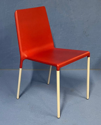 Allermuir Kojak A830 Heavy Duty Rubberised Stacking Chairs Red (used)