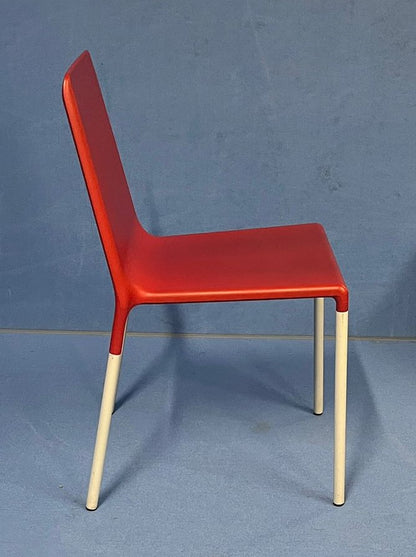 Allermuir Kojak A830 Heavy Duty Rubberised Stacking Chairs Red (used)