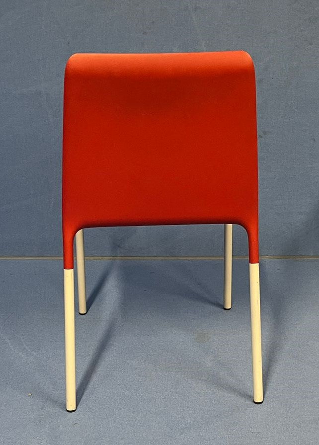 Allermuir Kojak A830 Heavy Duty Rubberised Stacking Chairs Red (used)