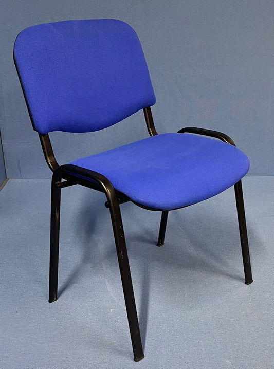 Visitor / Meeting Chair Blue on Black Frame (used)