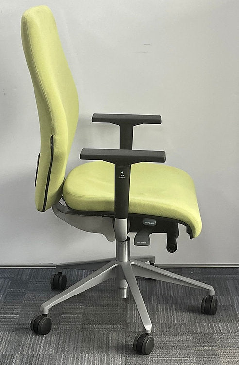 Orangebox X10 High Back Operators Armchair Lime Green (used)