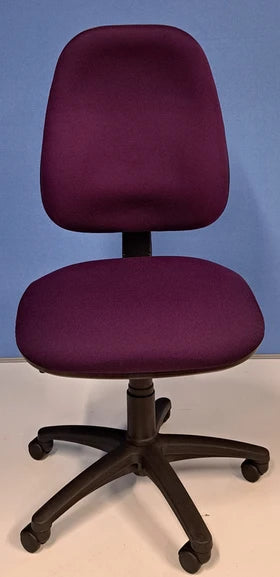 High Back 3 Lever Operators Chair Purple (used)