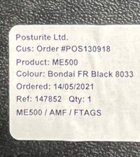 Posturite Positiv ME500 Mesh Back Task Armchair Black (used)