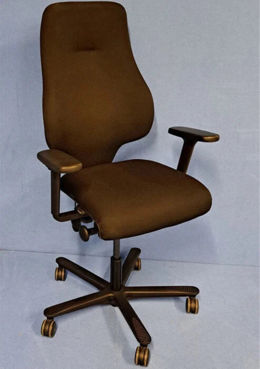 *SALE* Orangebox Spira-Plus High Back Armchair with Height Adjust Arms Black (used)