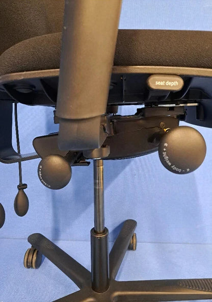 *SALE* Orangebox Spira-Plus High Back Armchair with Height Adjust Arms Black (used)
