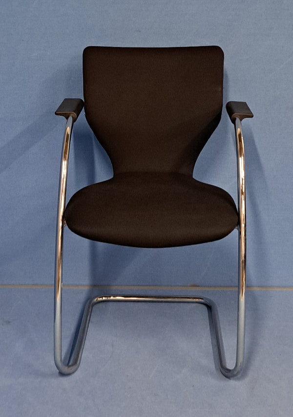 Orangebox X10 CA Meeting / Visitor Armchair on a Cantilever Frame Black (used)