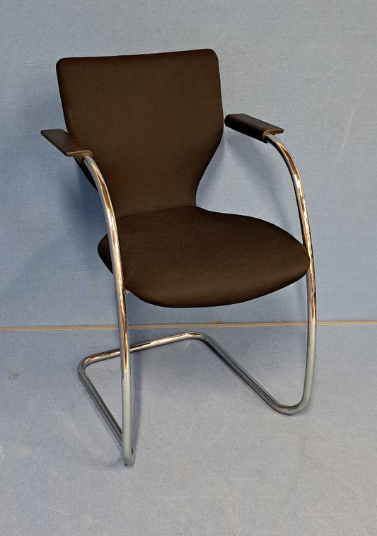 Orangebox X10 CA Meeting / Visitor Armchair on a Cantilever Frame Black (used)