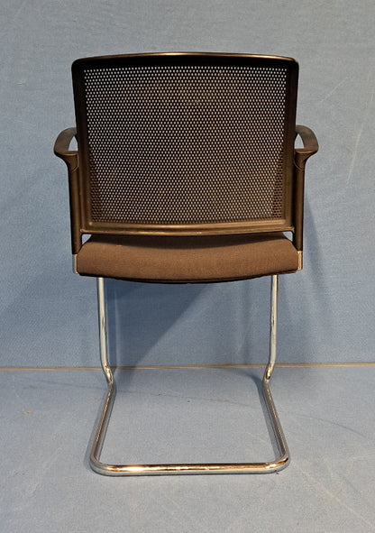 Boss Design Mars Komac Visitor / Meeting Armchair Grey & black on a Cantilever Frame (used)