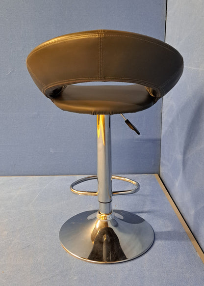 *SALE* Height Adjustable Grey Bar Stool (torn on the seat) (used)