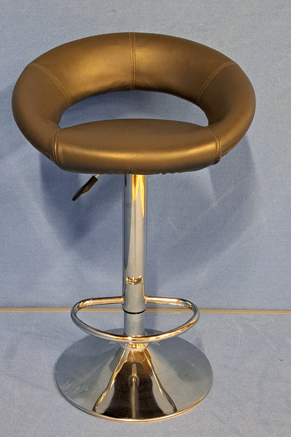 *SALE* Height Adjustable Grey Bar Stool (torn on the seat) (used)