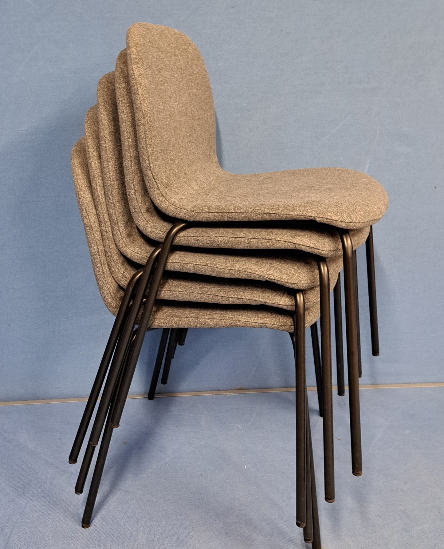*SALE* Set of 5 IKEA KARL PETTER Chairs 4 Legged Frame Grey (used)