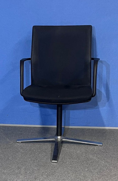 Orangebox Workday Rotating Conference Armchair Black (used)