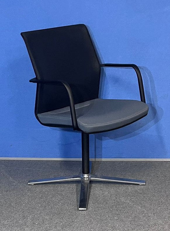 Orangebox Workday Rotating Conference Armchair Grey (used)