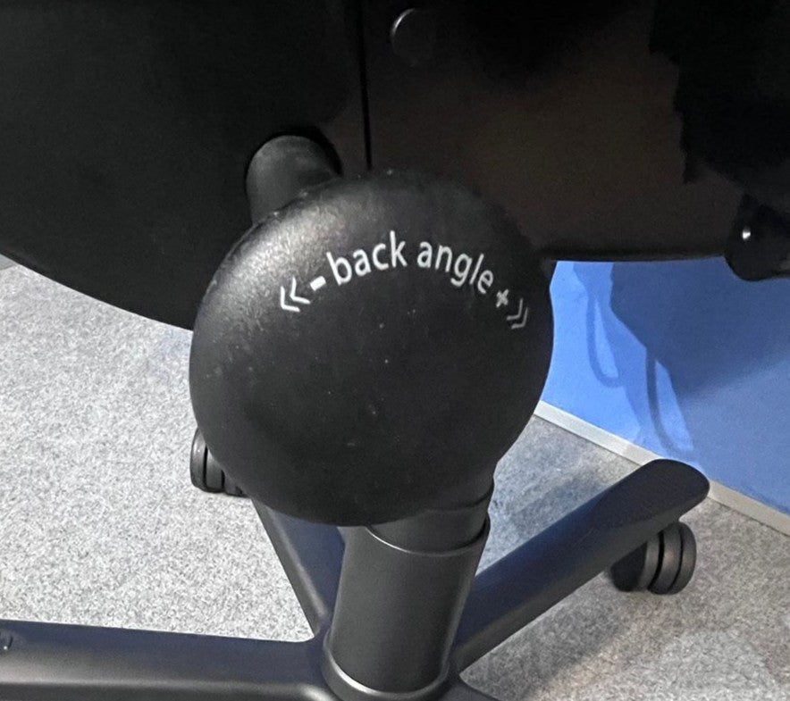 Orangebox Flo High Back Task Armchair with Headrest Black (used)