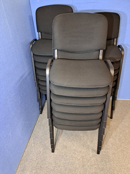 Visitor / Meeting Chair Black on a Black Frame (used)