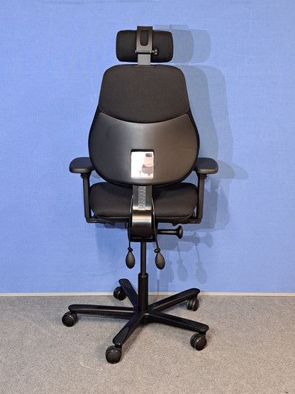 Orangebox Flo Mid Back Task Armchair with Headrest Black (used)