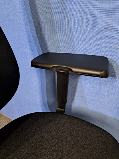 Ergonomic Opera 60-6 High Back Operators Armchair with Small Seat Black (used)