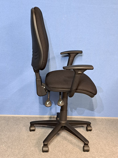 High Back Operators Armchair Black (used)