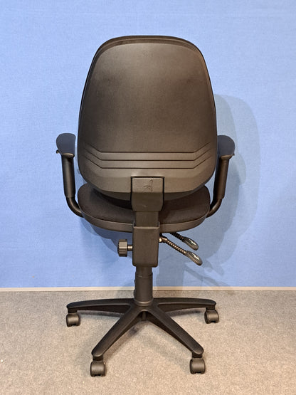 High Back Operators Armchair Black (used)
