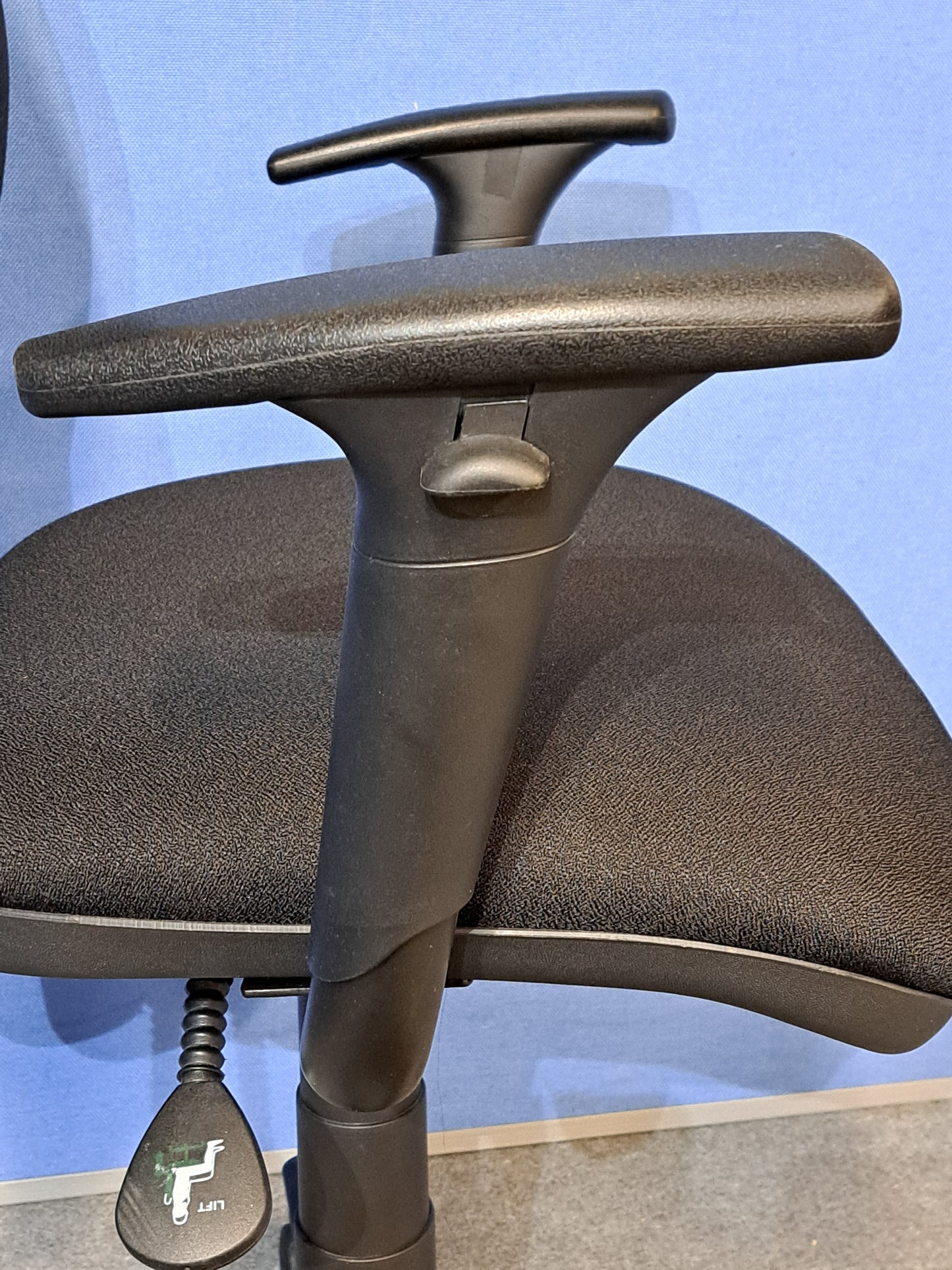 High Back Operators Armchair Black (used)