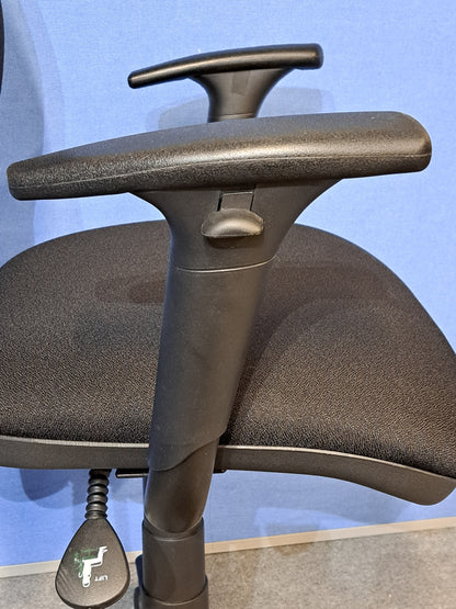High Back Operators Armchair Black (used)