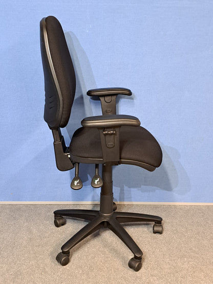 High Back Operators Armchair Black (used)