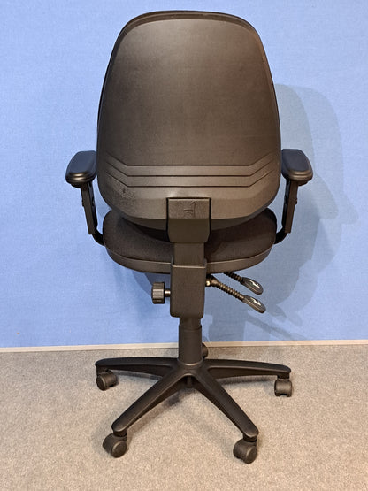 High Back Operators Armchair Black (used)