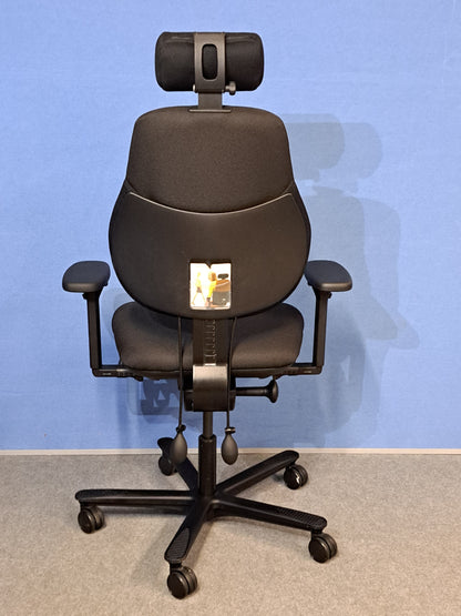 Orangebox Flo Mid Back Task Armchair with Headrest Black (used)