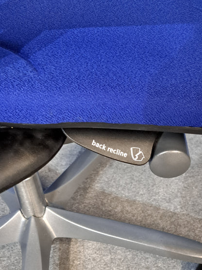 Giroflex G64 High Back Operators Armchair BLue(used)