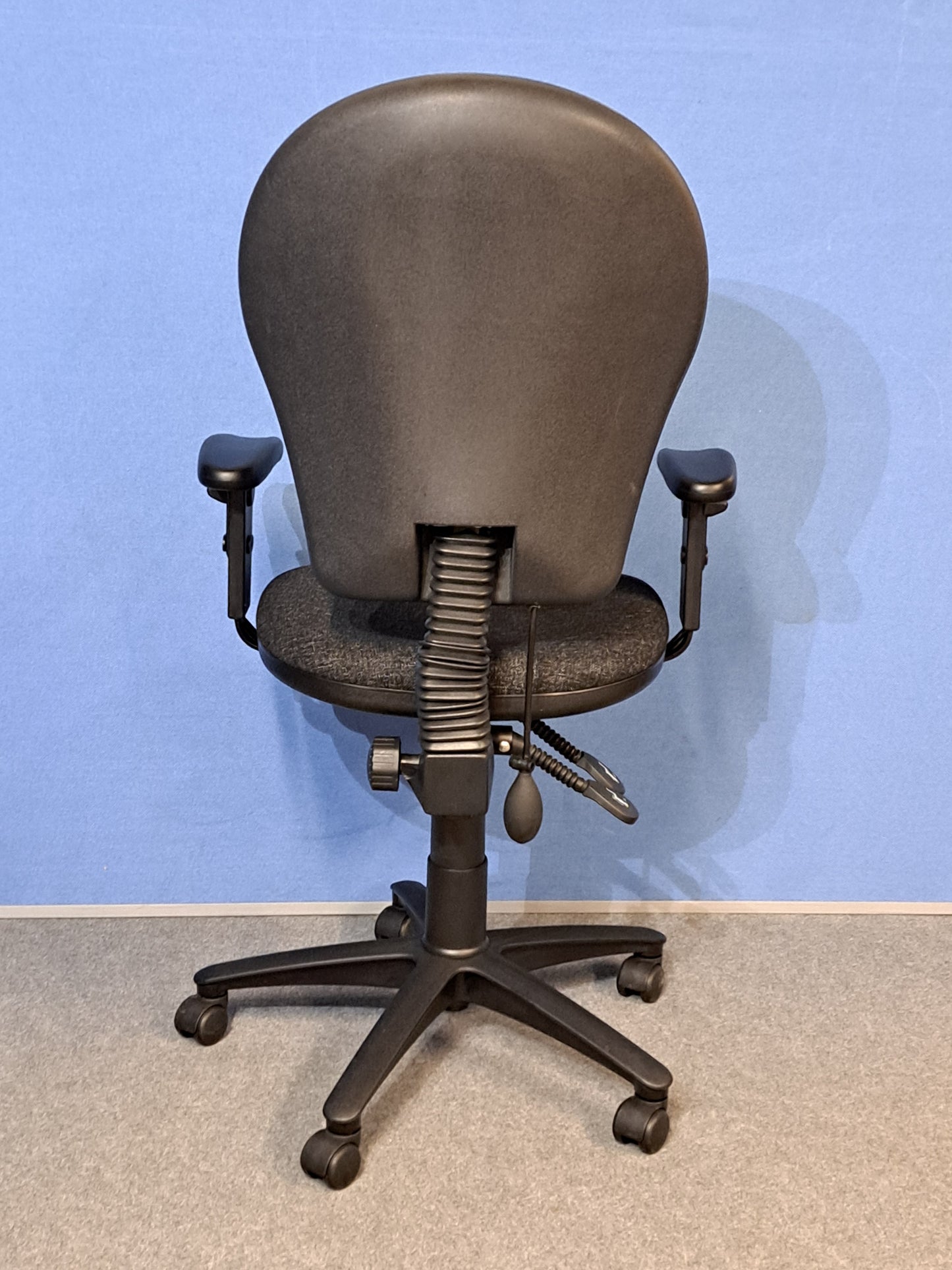 High Back Operators Armchair Charcoal (used)