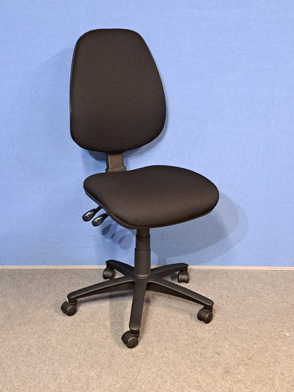 High Back Operators Chair Black (used)