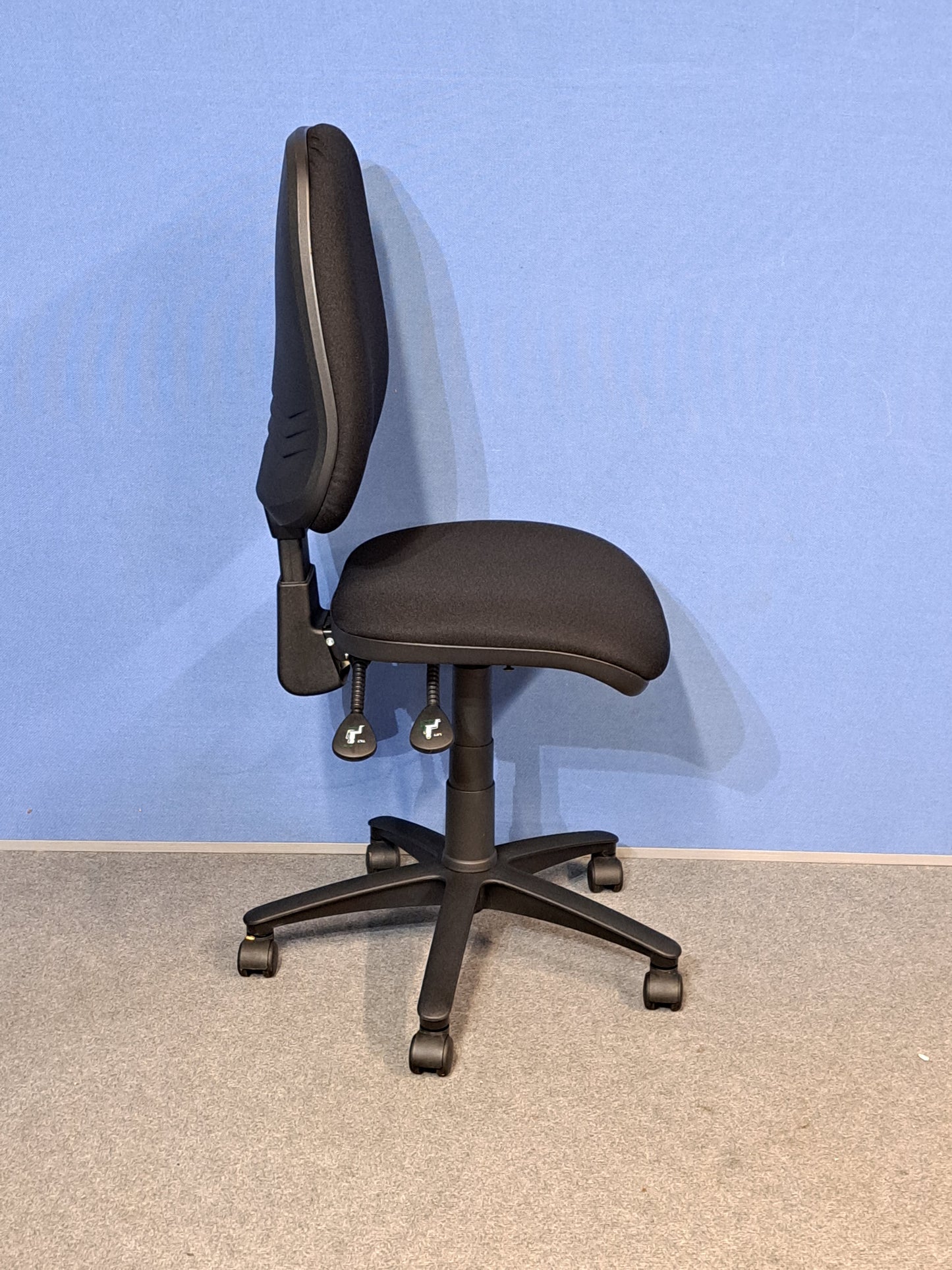 High Back Operators Chair Black (used)