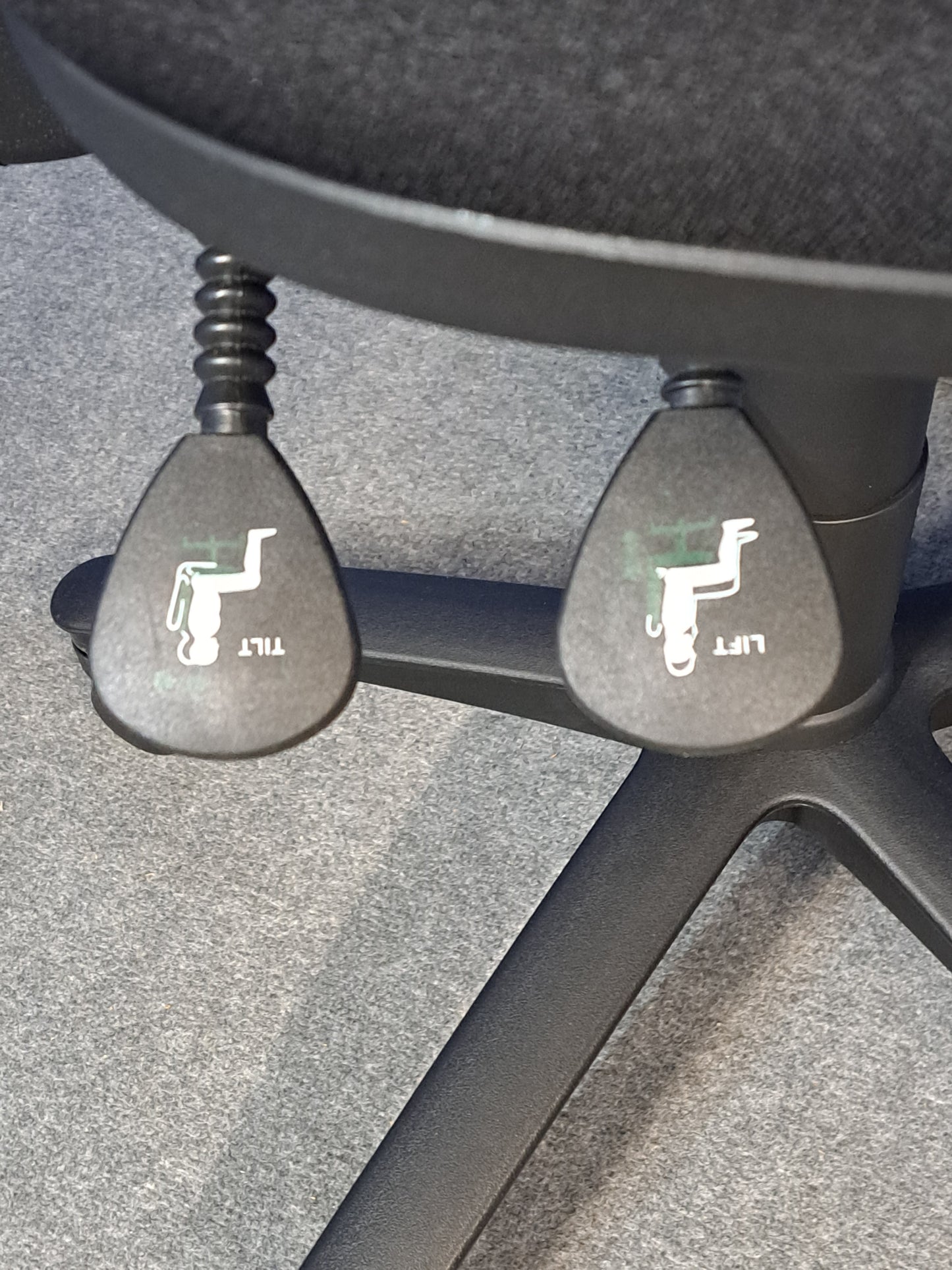 High Back Operators Chair Black (used)