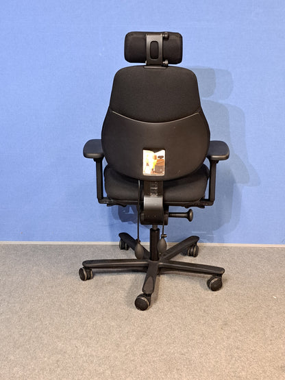 Orangebox Flo Mid Back Task Armchair with Headrest Black (used)