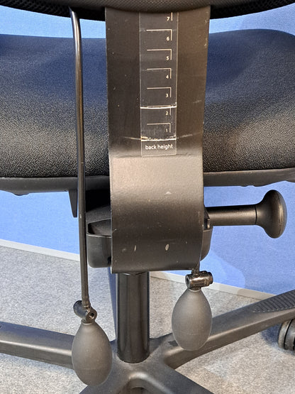 Orangebox Flo Mid Back Task Armchair with Headrest Black (used)