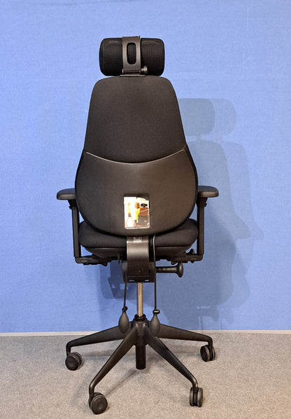 SALE Orangebox Flo High Back Task Chair with Headrest - Black (Used)