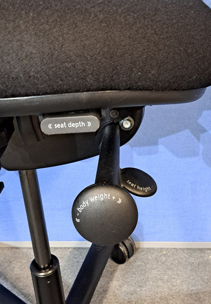 SALE Orangebox Flo Mid Back Task Armchair with Headrest - Black (Used)