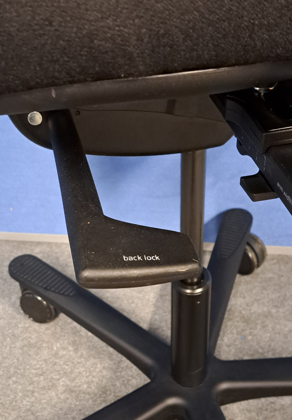 SALE Orangebox Flo Mid Back Task Armchair with Headrest - Black (Used)
