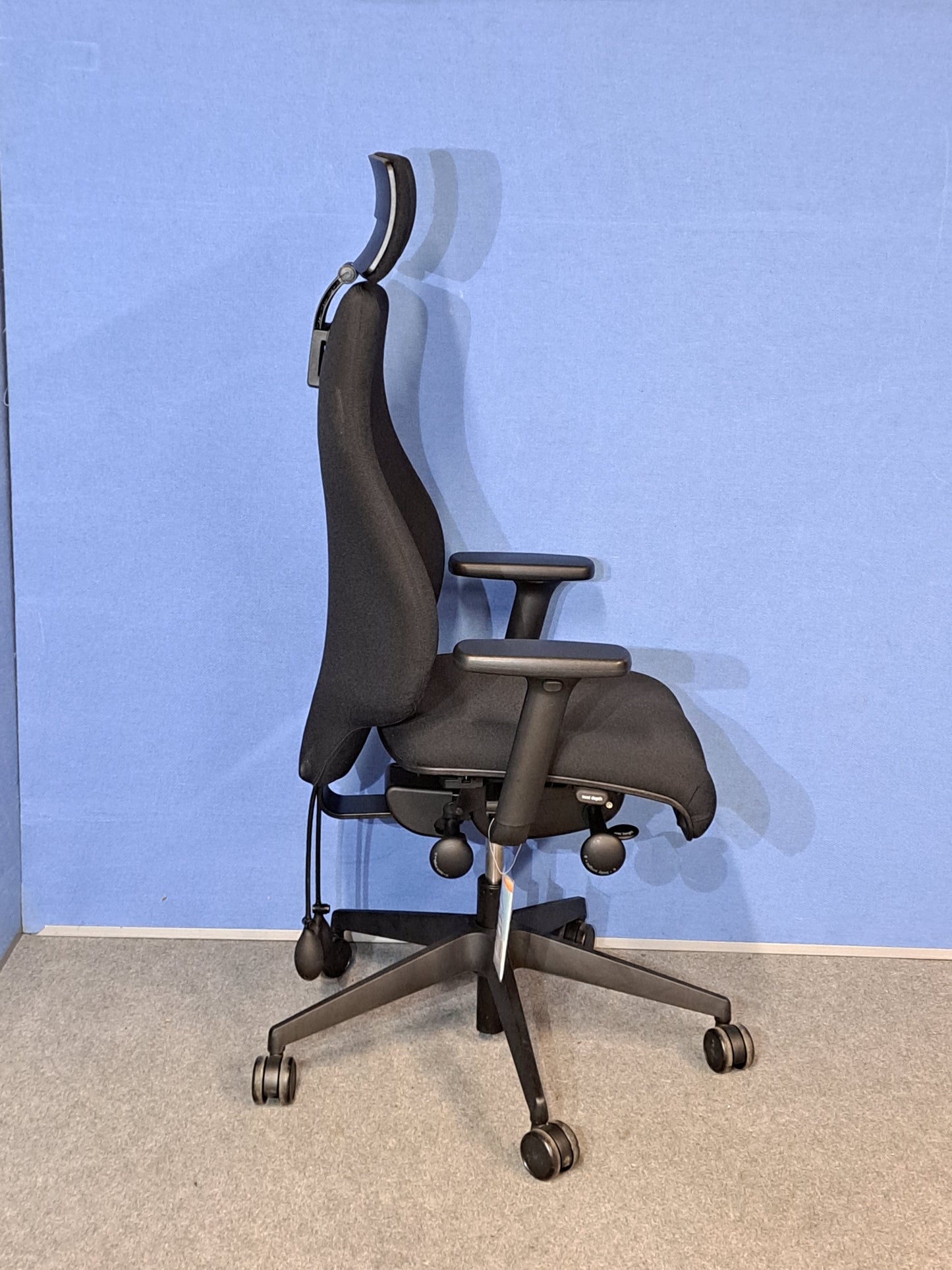 SALE Orangebox Spira Plus High Back Armchair inc Headrest Black (used)