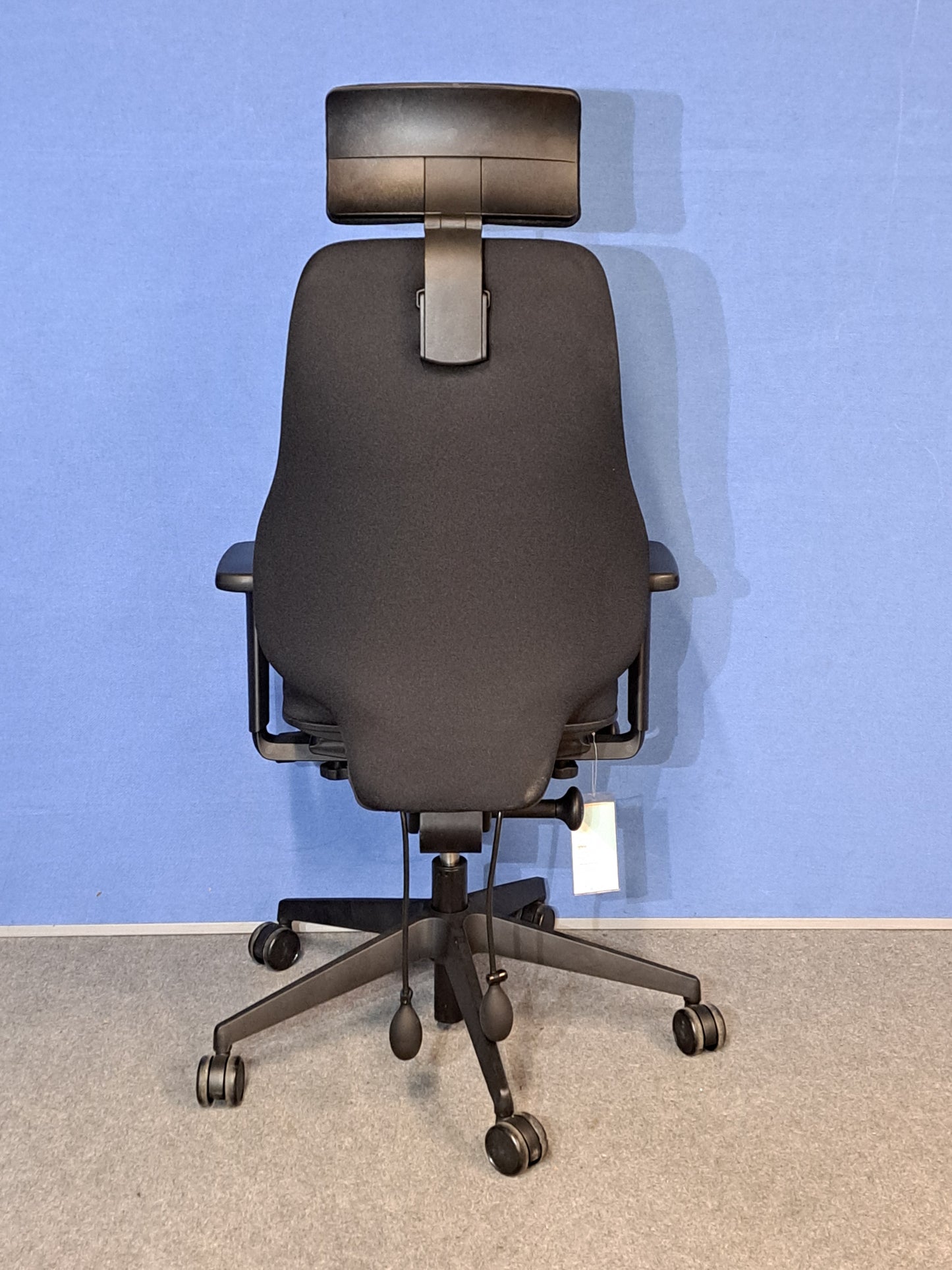 SALE Orangebox Spira Plus High Back Armchair inc Headrest Black (used)